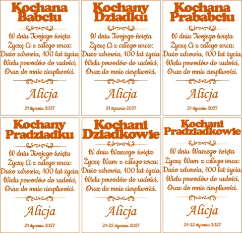 Prezent dla Babci i Dziadka – drewniana ramka z grawerem i zdjęciem 22×17 cm