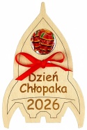 Rakieta na lizaka z drewnianej sklejki na Dzień Chłopaka