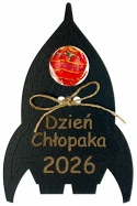 Czarna rakieta na lizaka HDF prezent na Dzień Chłopaka